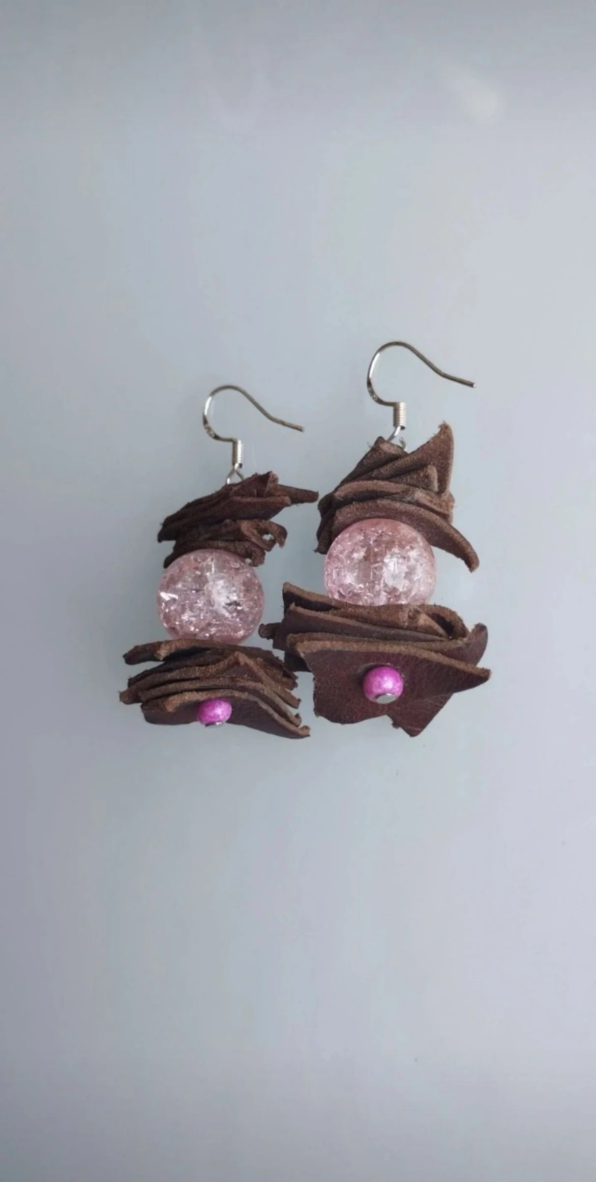 💖🪾🐂Lindos Pendientes de Cristal y Cuero🐂🪾💖 – photo 3